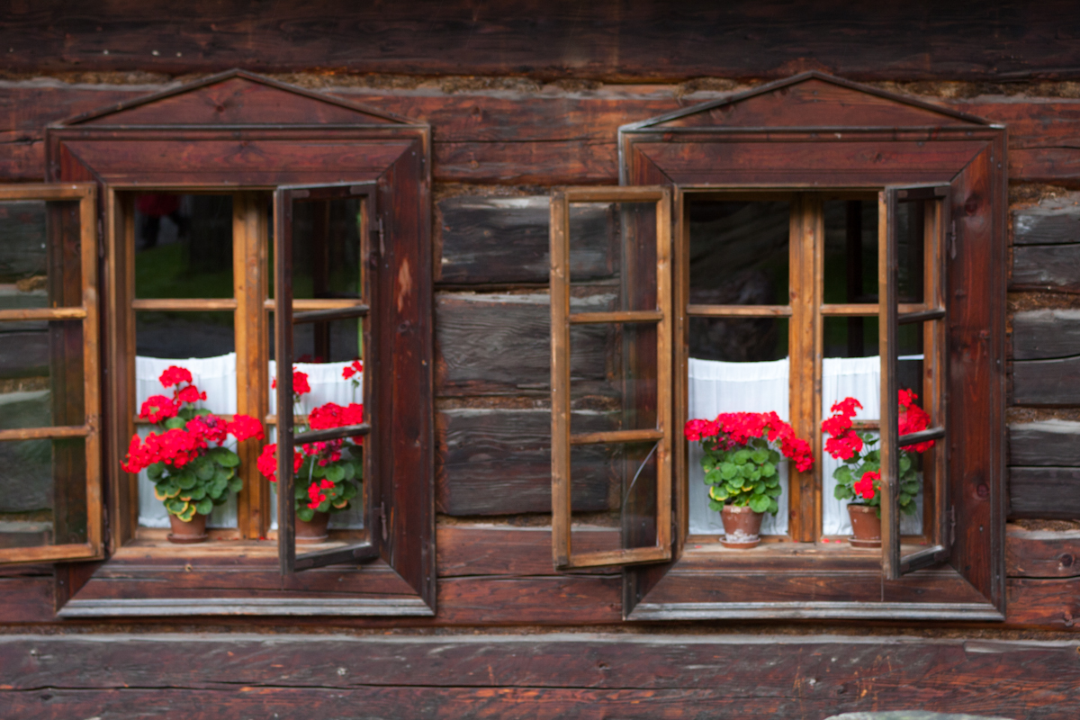 Windows - The Museum of the Orava village in Zuberec (Slovakia)
