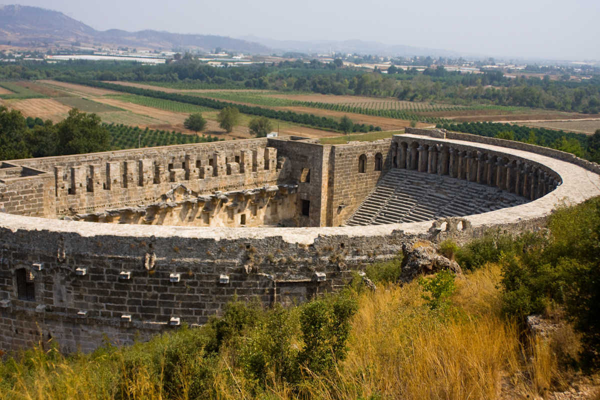 The Roman theatre in Aspendos, Turkey